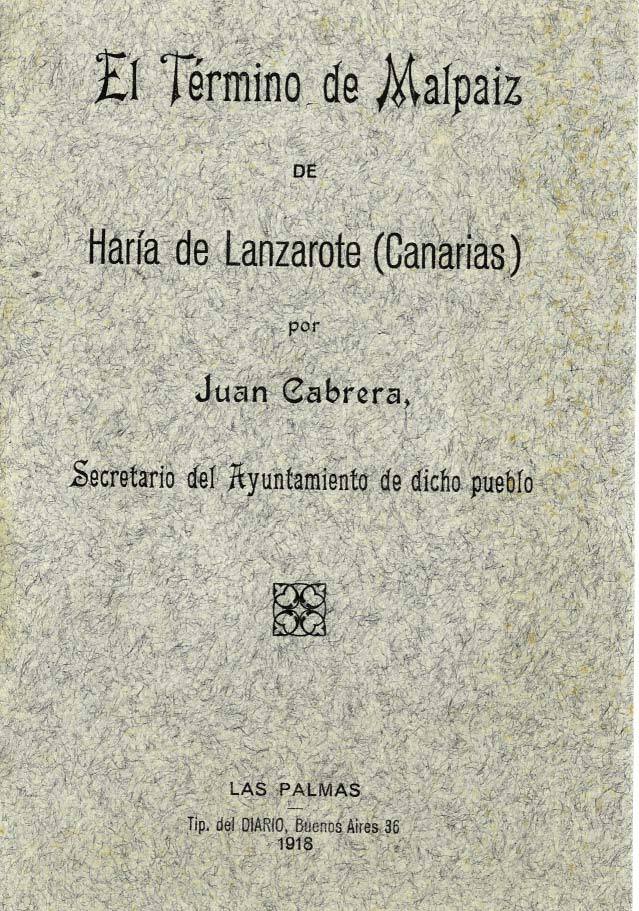 El Ayuntamiento de Haría y el litigio del término de Malpaiz en TEXTOS 