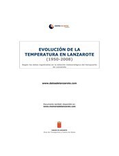 Evolución de la temperatura en Lanzarote (1950-2008) en TEXTOS 