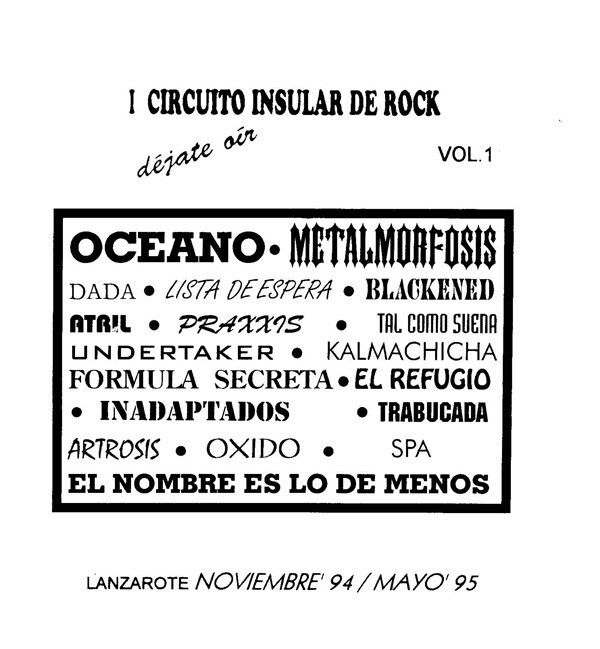 'De Mayores', canción del grupo Atril (I Circuito Insular de Rock de Lanzarote) en AUDIOS 