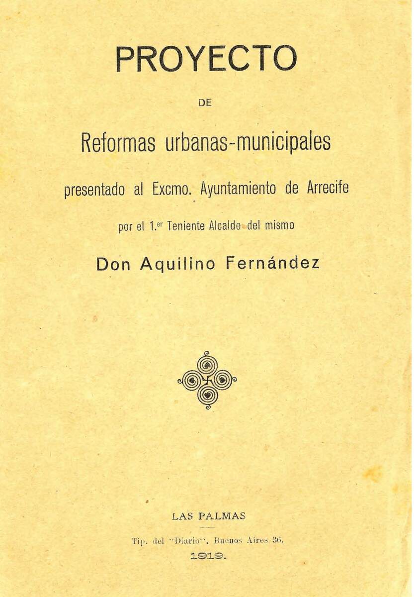 Proyecto de reformas urbanas-municipales en TEXTOS 