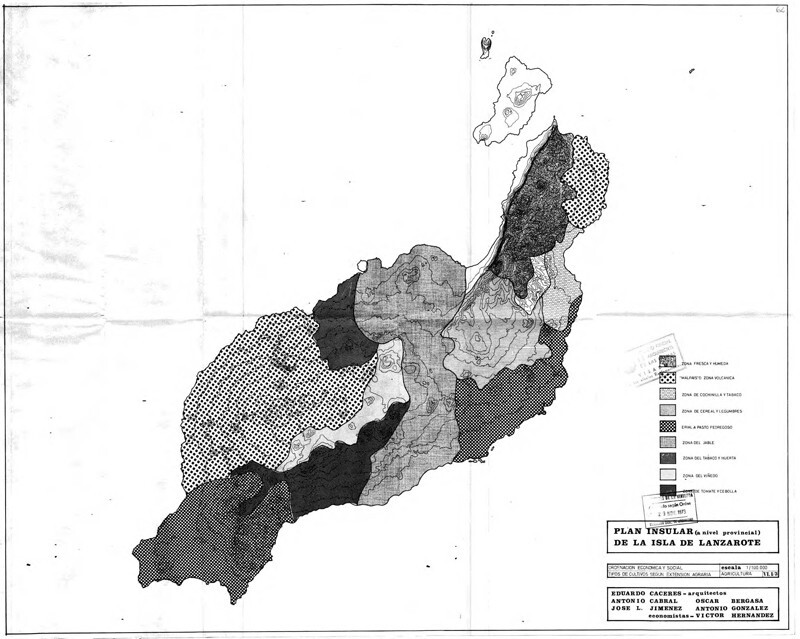 Anexo de mapas y planimetría del Plan Insular de 1973 en TEXTOS 