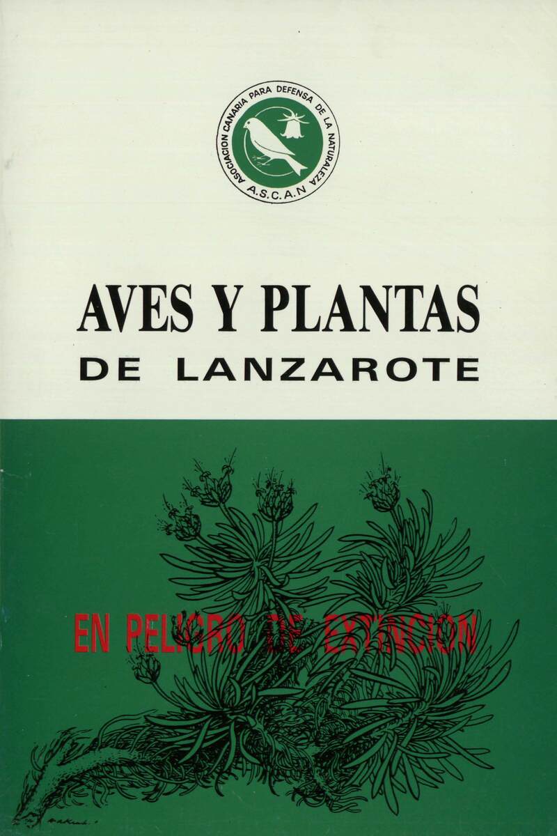 Aves y plantas de Lanzarote en peligro de extinción en TEXTOS 