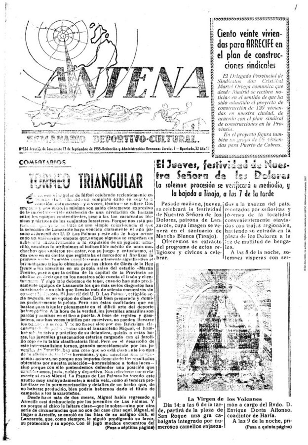 Fiestas de Los Dolores 1955 en TEXTOS 