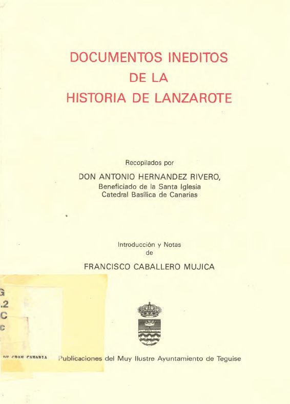 Documentos inéditos de la historia de Lanzarote en TEXTOS 