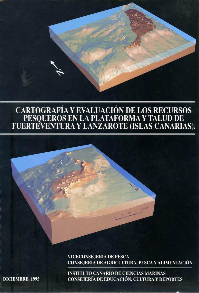 Cartografía y evaluación de los recursos pesqueros en la plataforma y talud de Fuerteventura y Lanzarote (Islas Canarias)