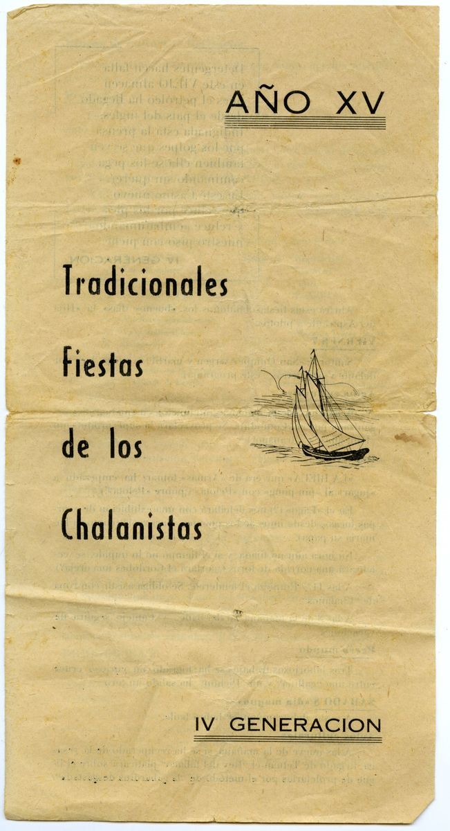 Programa de Los Chalanistas 1967 en TEXTOS 