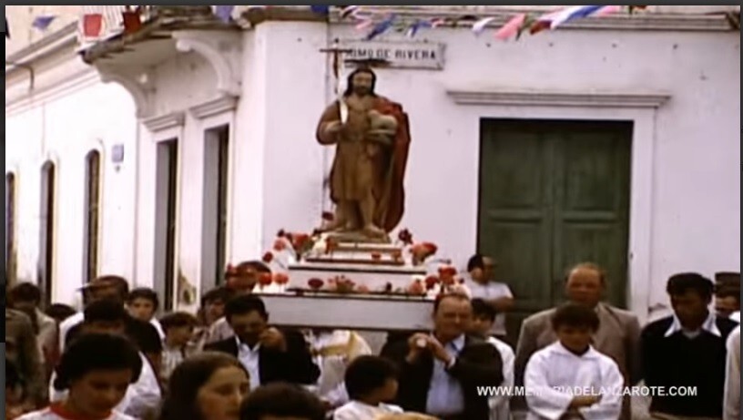 Procesión de las fiestas de San Juan de Haría en VIDEOS 