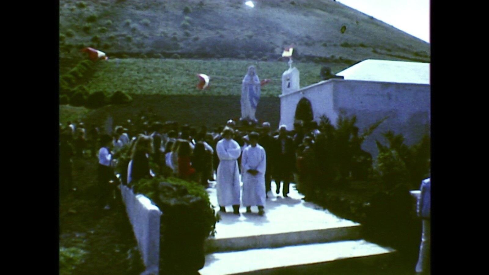 Procesión de Nuestra Señora de Lourdes en Guinate (c. 1975) en VIDEOS 