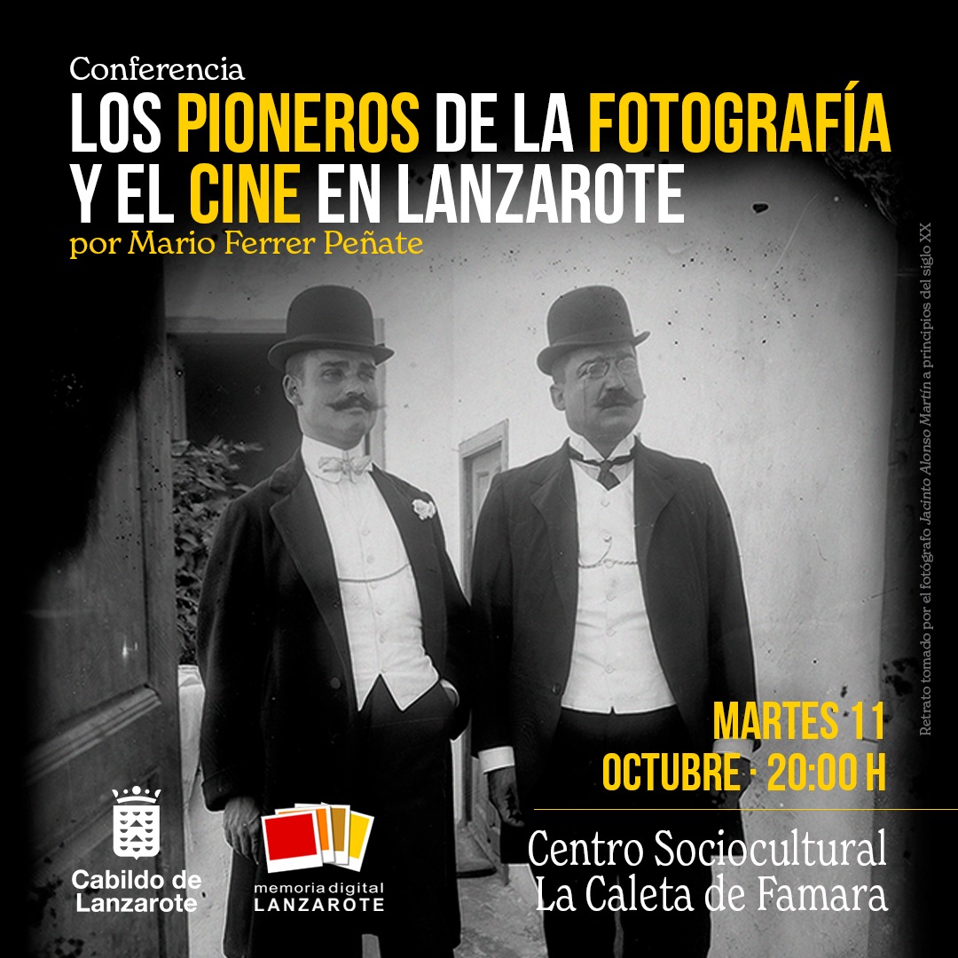 El Cabildo sigue con el ciclo de conferencias sobre los pioneros de la fotografía y el cine en Lanzarote en undefined 