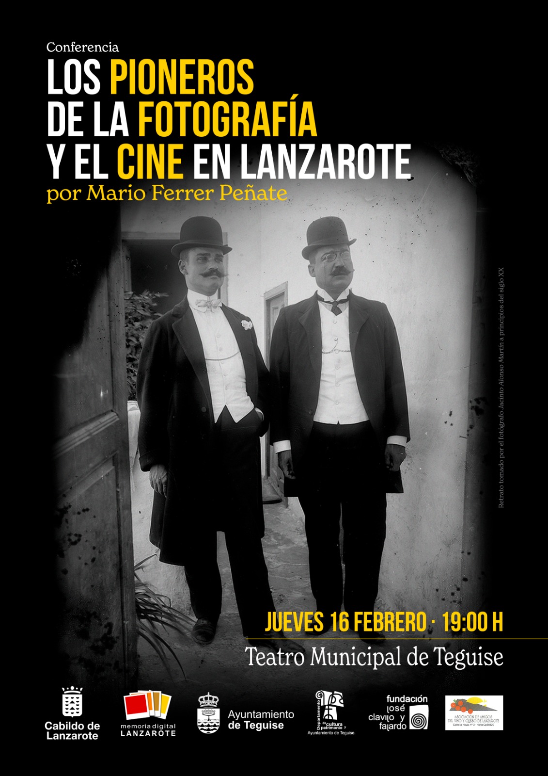 El Cabildo continúa en Teguise con el ciclo de conferencias sobre los pioneros de la fotografía y el cine en Lanzarote en undefined 